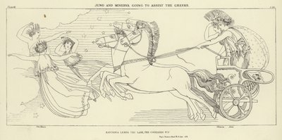 Junon et Minerve allant aider les Grecs - John Flaxman